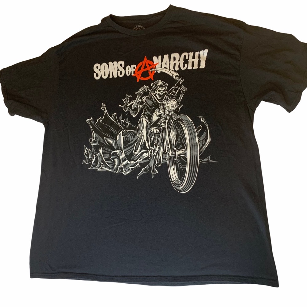 Son’s of Anarchy black motorcycle tee shirt size 2 XL